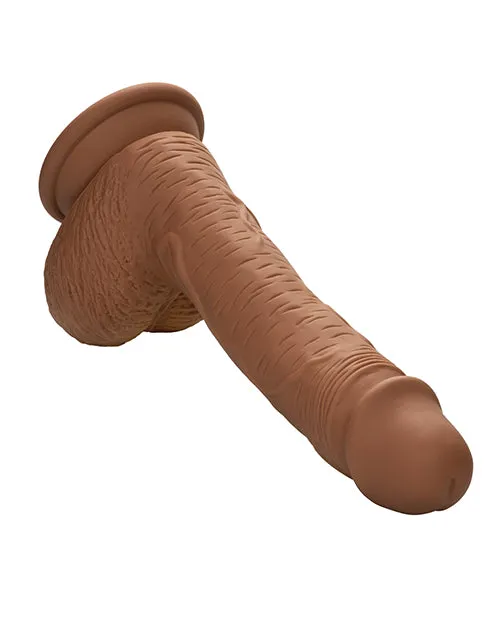 Studs Dual Density Silicone 6.25; Dildo - Brown