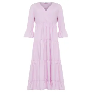 Tiered Dress - Peony Pink