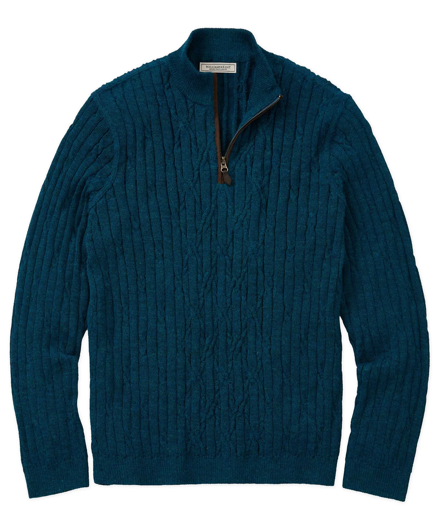 Twisted Cable Quarter-Zip Sweater