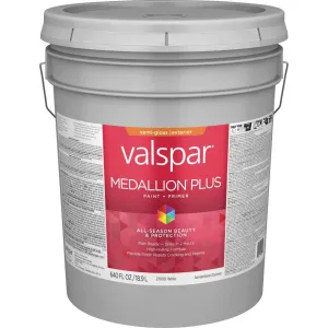 Valspar® Medallion® Plus Exterior Paint   Primer Semi-Gloss 5 Gallon White Base (5 Gallon, White Base)