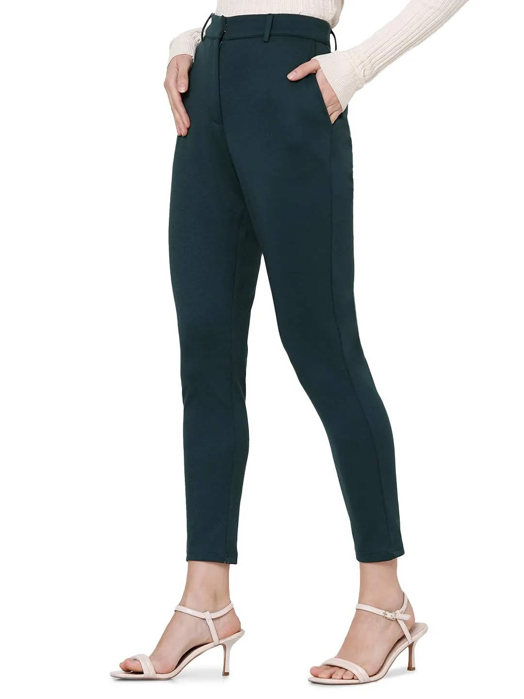 VERO MODA Women's Slim Pants (Ponderosa Pine)