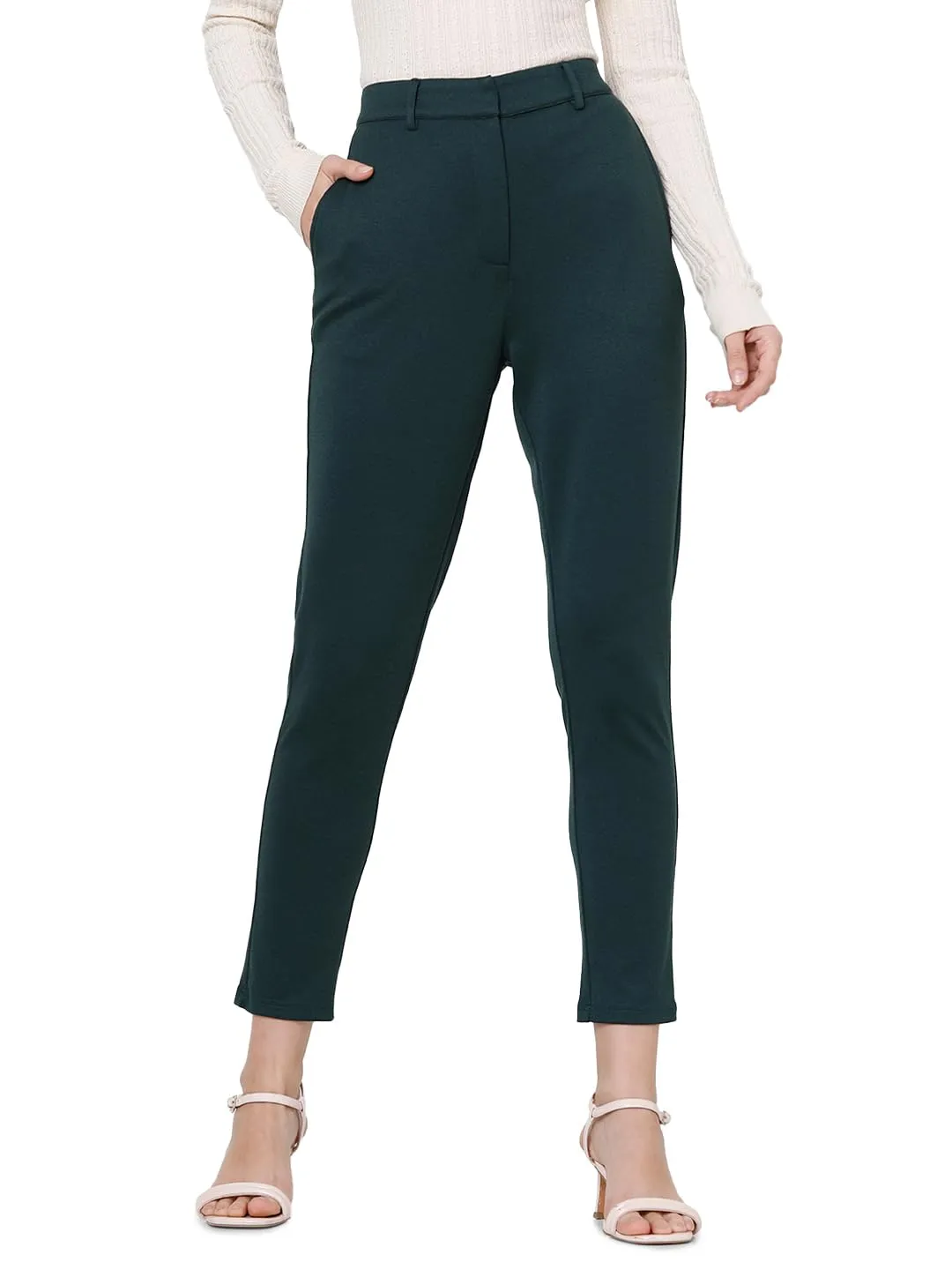 VERO MODA Women's Slim Pants (Ponderosa Pine)