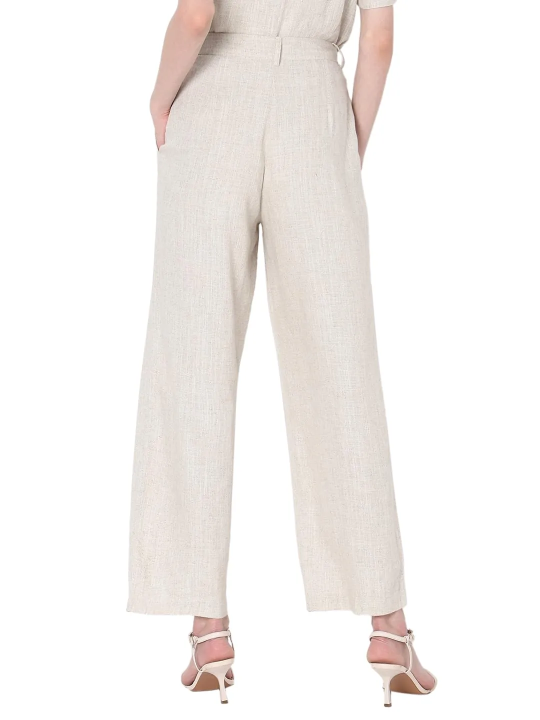 Vero Moda Women's Straight Pants (10318125- Beige