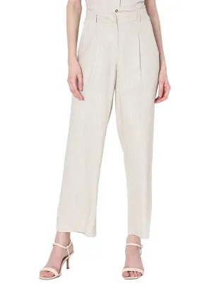 Vero Moda Women's Straight Pants (10318125- Beige