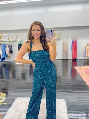 Victoria Pocka Dot Jumpsuit