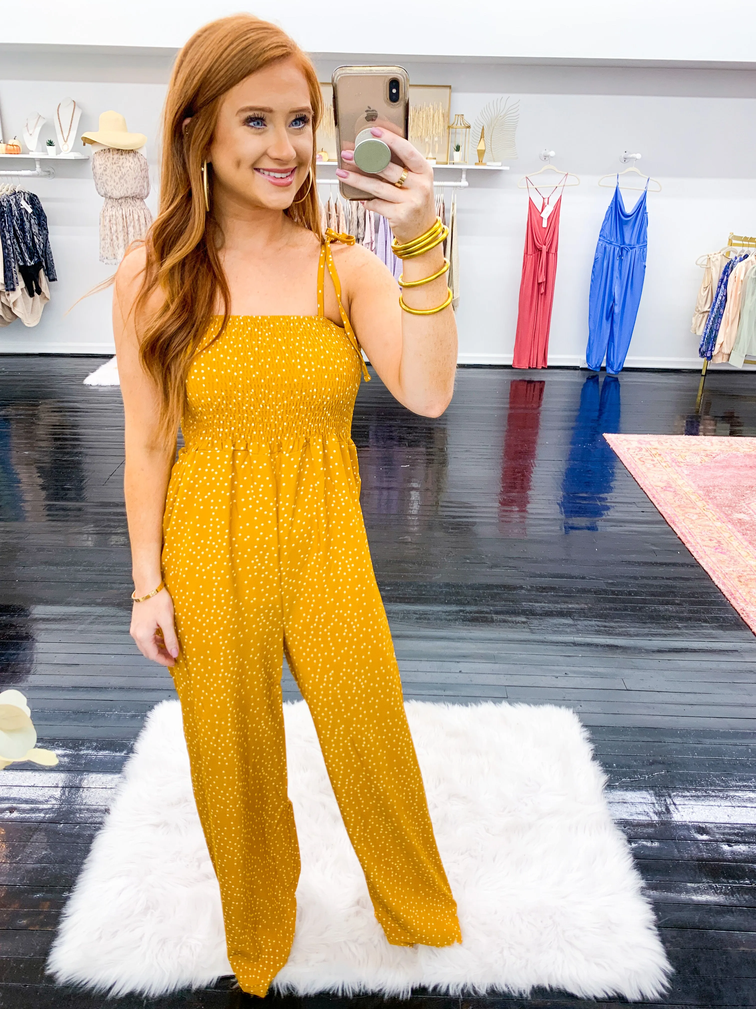 Victoria Pocka Dot Jumpsuit