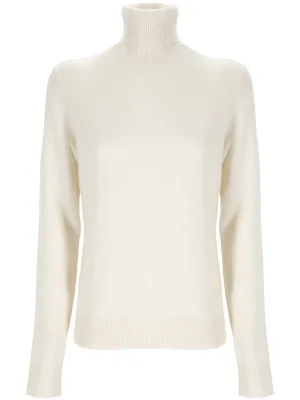 White Crewneck Sweater for Women