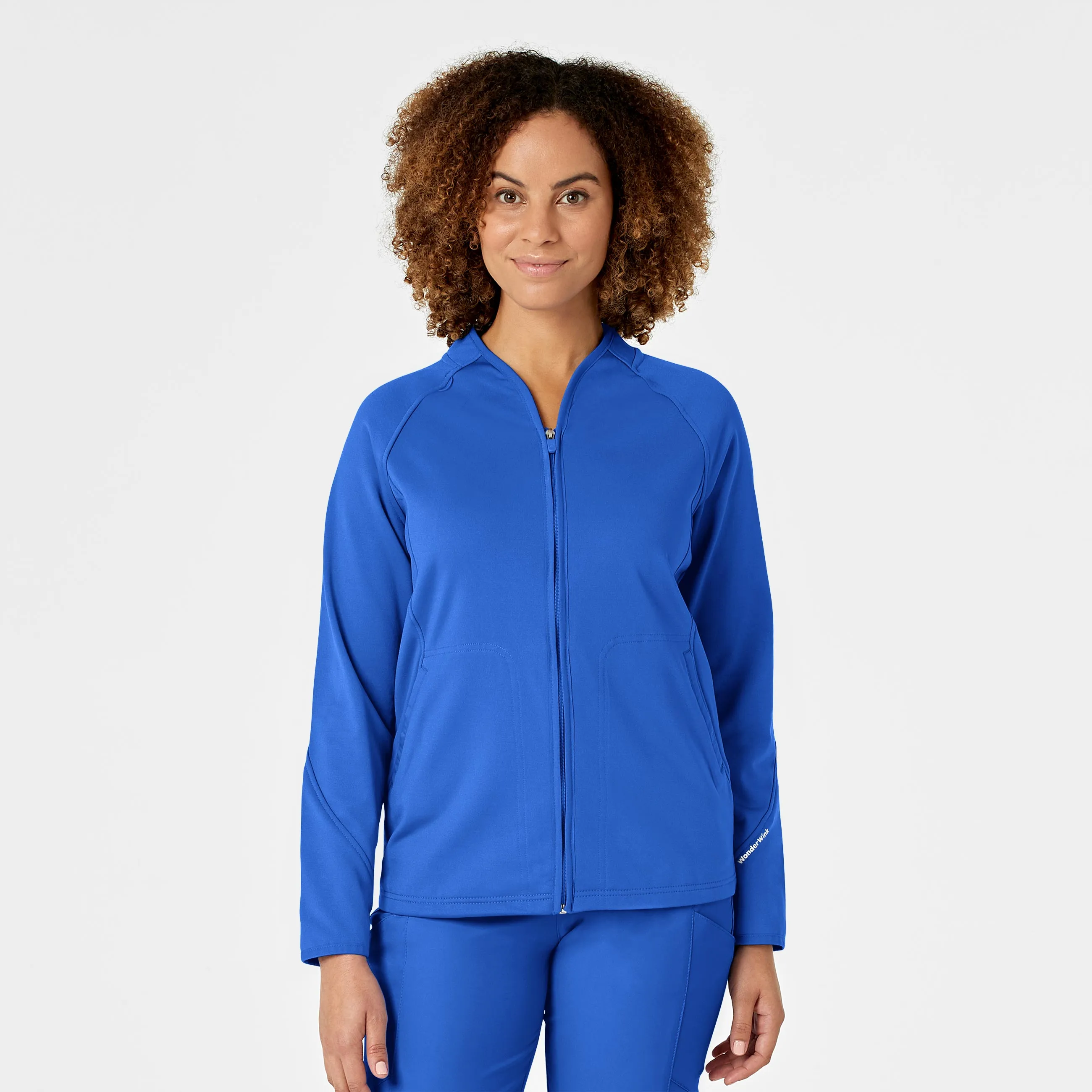 Women's Fleece Full Zip Jacket - Royal