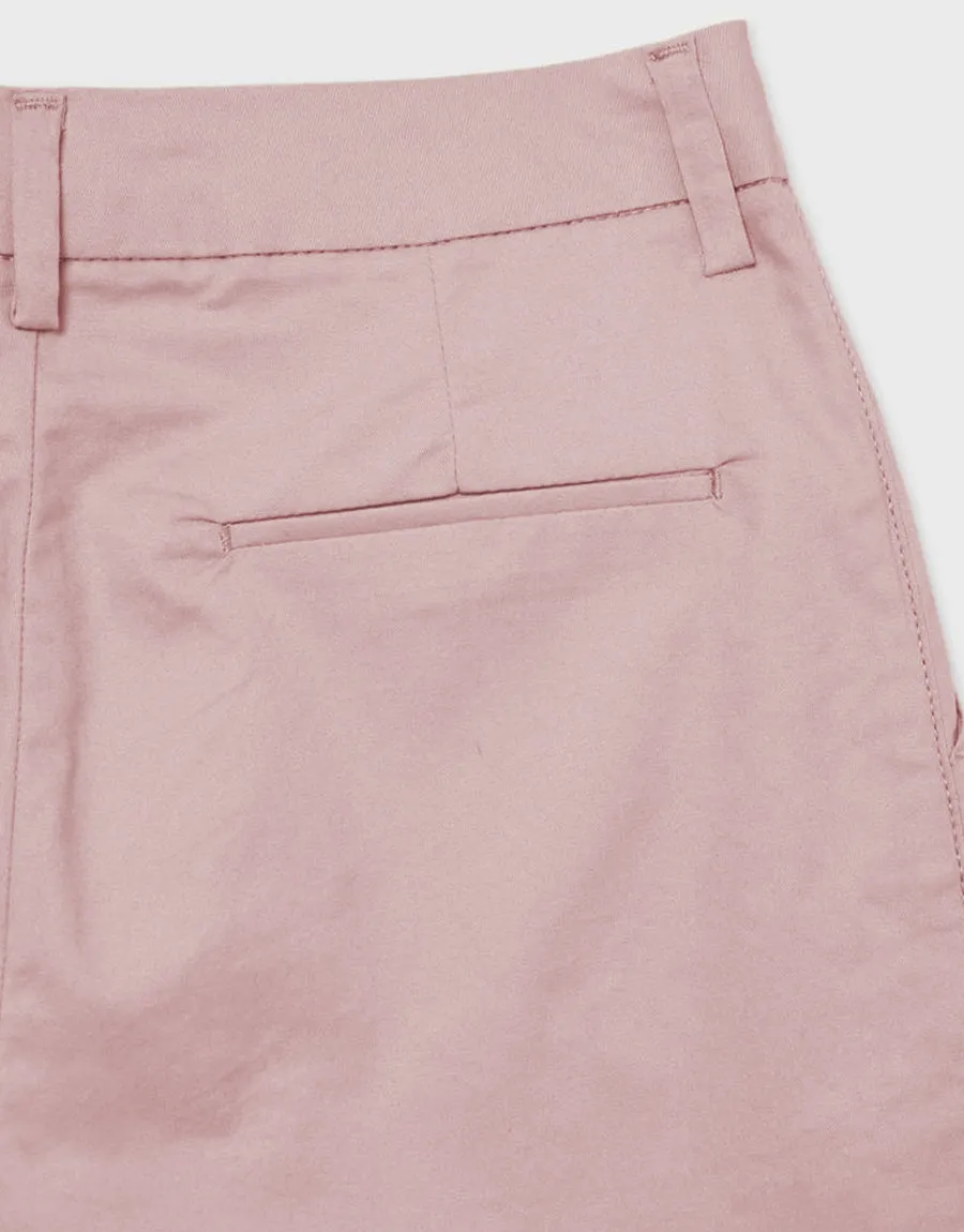 Women's Peony Trendy Wear Denim Short - PEACH