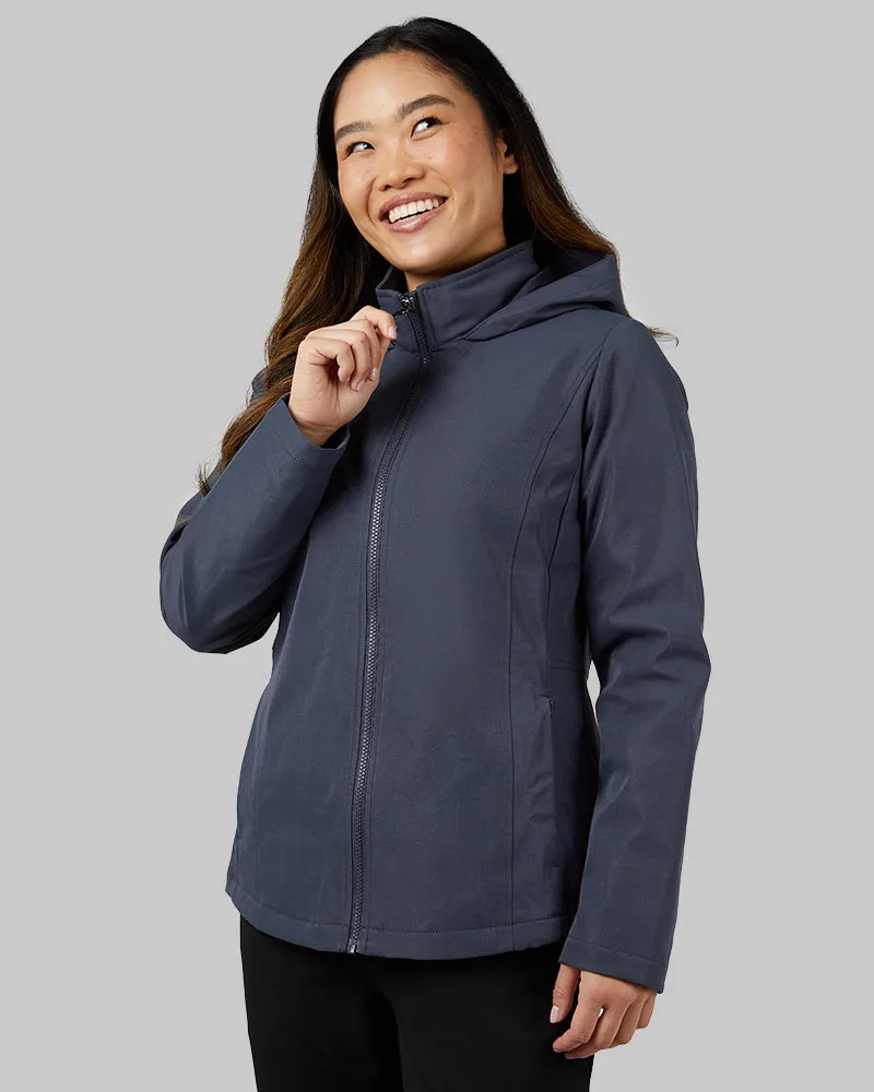 WOMEN'S SOFT TECH DOWN HOODED JACKET