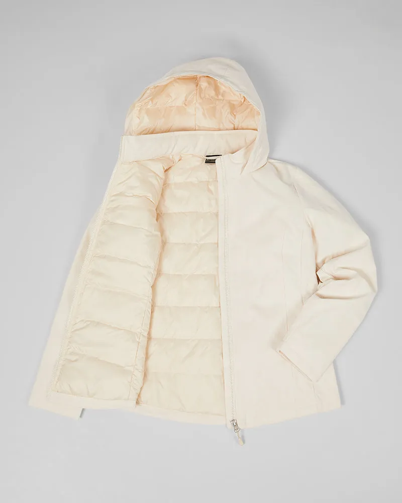 WOMEN'S SOFT TECH DOWN HOODED JACKET