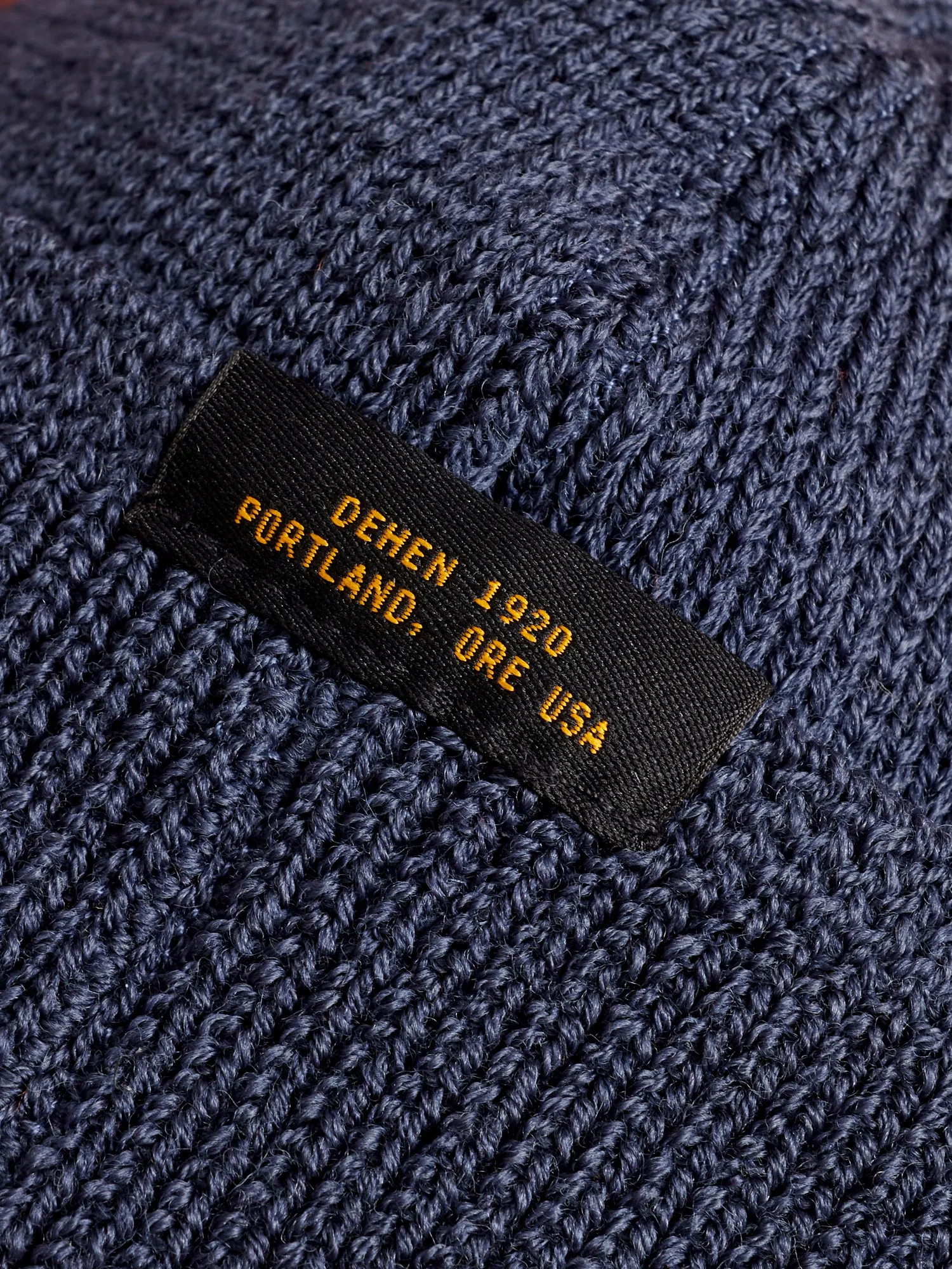 Wool Knit Watch Cap in Centennial Blue