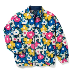 Zoe Chloe Boxy Fit Printed Fleece Jacket - Modern Bloom Fleece